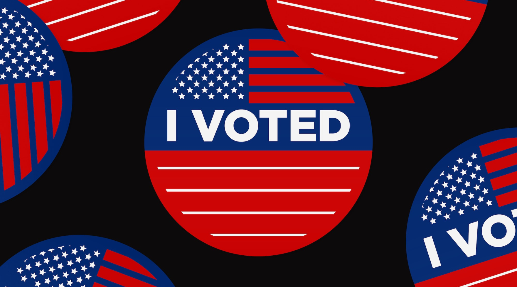 A graphic of "I Voted" stickers