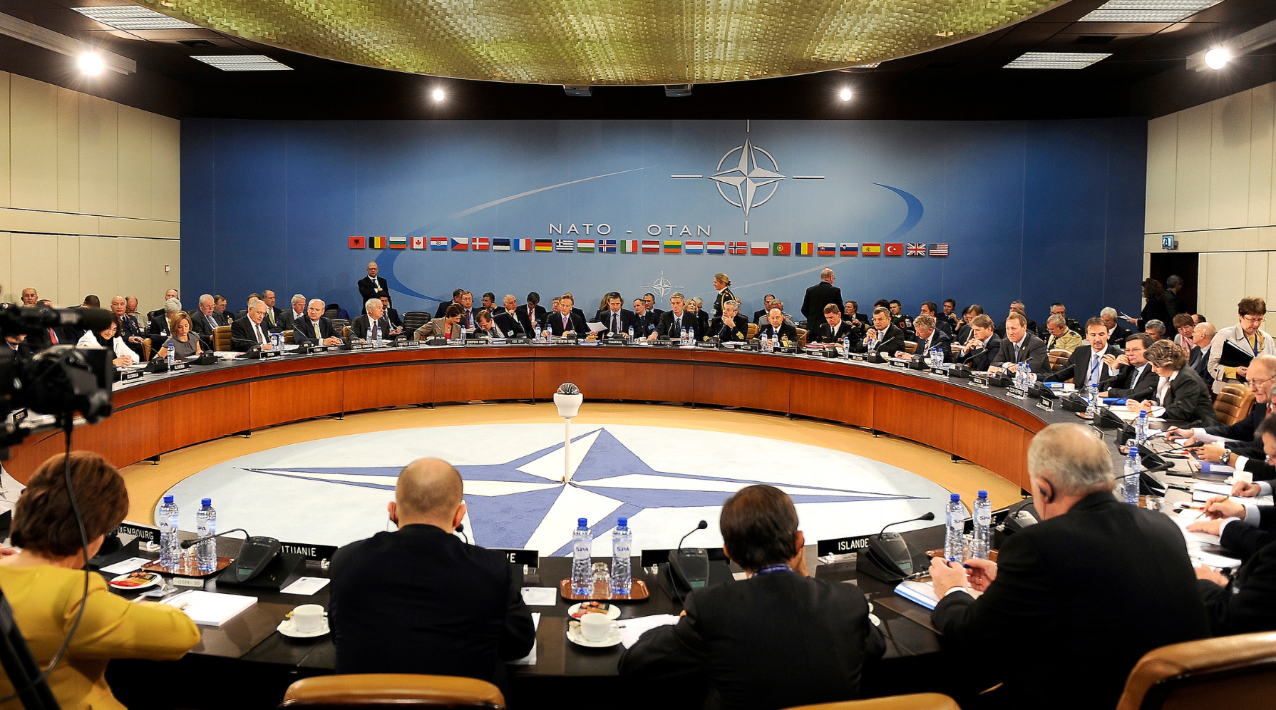 The Ministers of Defense at the NATO headquarters in Brussells